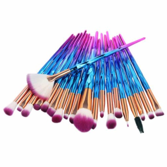 NEW 20pc Unicorn Makeup Brush Set - Picture 1 of 3
